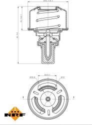 NRF 725007 - Termostat, lichid racire - Termostat sistem racire 89°C RENAULT 12. 19 I. 19 I CHAMADE. 19 II CHAMADE. 21. CLIO I. CLIO I - HATCHBACK. ESPACE II. RAPID - MINIV - NRF-725007 (NRF725007)
