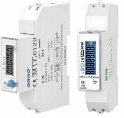Orno 1 fázisú elektromos energiamérő 100A RS485, MID, Pv (OR-WE-525)