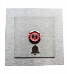 MT3CH Kaputelefon kapunyitó kimeneti gomb Led ajtó 10x10 Inox rozsdamentes (MR/D/03) - allegro - 11 985 Ft