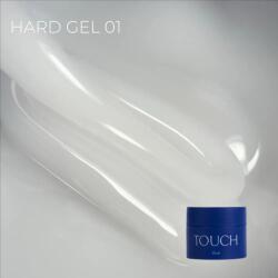 Touch Hard Gel építőzselé 15 ml - No. 01 - tejfehér (TOUCH-HG15-01)
