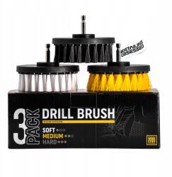 Work Stuff Drill Brush 3x Kárpittisztító Kefe Csavarhúzó Készlet!