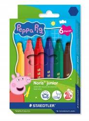 STAEDTLER Noris junior 329 markerek, 6 szín, jumbo, Peppa Pig kiadás, hatszögletű,