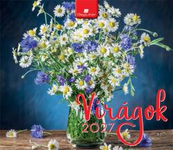 DAYLINER Naptár, asztali, havi, álló, mini, DAYLINER Virágok (DL7AS-VIFAL-HH) - papir25