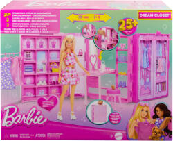 Mattel Álomszekrény 3.0 Baba és Kutya 25 Kiegészítők Öltözőszekrény 90 cm HXD58 (HXD58)