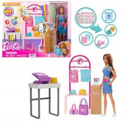 Mattel baba Karrier Divat stylist és Butik Szett Tartozékok HKT78 (HKT78)
