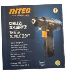 Niteo Tools Akkumulátoros Csavarhúzó Niteo fúró bit 250352CS8V dobozban