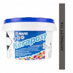 Mapei Epoxi fuga Mapei Kerapoxy 2kg szín 114 antracit (kerapoxy-114-2kg)