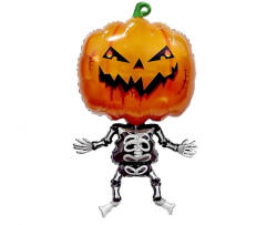 GoDan Halloween Pumpkin Skeleton fólia lufi 71 cm MLG430421 (MLG430421)