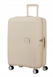 Samsonite Közepes bőrönd American Tourister Soundbox 67 cm bézs Tsa bővíthető (88473-A936)