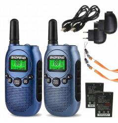Baofeng Rövidhullámú 2x Walkie Talkie Baofeng BF-T6 Pmr Nagy Hatótávolság Gyerekeknek (BF-T6)