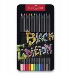 Faber-Castell fekete kiadású zsírkréták, 12 színben (116413FC)