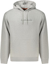 Napapijri Férfi Cipzáras Pulóver, Szürke (np0a8bltbboxlogohwi_gr795_2xl)