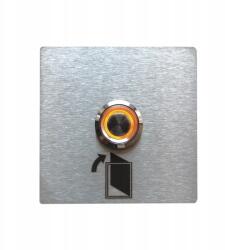MT3CH Kaputelefon kimeneti gomb Led ajtó kapu 7x7 Inox rozsdamentes (MR/D/05)