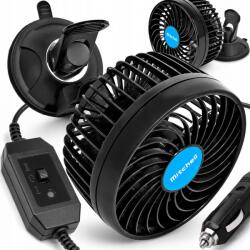 Carcommerce Autós szélmalom 12V 6'' Autós szélvédő ventilátor Tapadókorong 180° (61008)