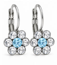 VIRÁG kapcsos fülbevaló - 12 mm (crystal-aquamarine) felnőtt méret (2026093003)