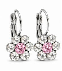VIRÁG kapcsos fülbevaló - 12 mm (crystal-light rose) felnőtt méret (2026093001)