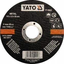 TOYA Fémvágó Tárcsa 125X1, 2X22 MM (5923)