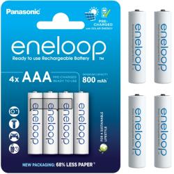 Panasonic Eredeti Eneloop Akkumulátorok 4xAAA 800mAh 100% Japán (BK-4MCDE/4BE)