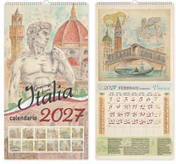 PD Calendar Naptár fali pd Aquarell 32x65 cm 2027
