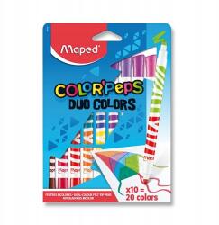 Maped Gyermek kétoldalas filctoll Maped Color'Peps Duo 10 db (20 szín) (847010)