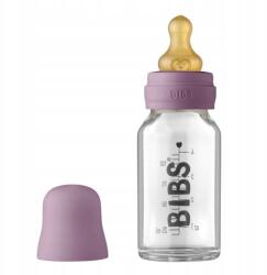 BIBS Csecsemő cumisüveg Bibs 110ml Mauve gumi cumi Hevea üveg (5713795244188)