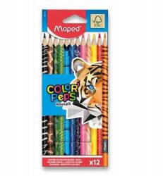 Maped Color'Peps Állatos zsírkréták 12 színben (832212)