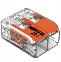 Wago Compact 0, 5-6 mm2 gyorscsatlakozó 2 vágány 221-612 1 db (221-612)