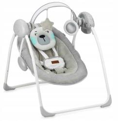 MoMi Liss Baby Swing Bearringató-zenélő babahinta, türkiz (5900495921536)