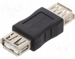 Delock Adapter; Usb 2.0; Usb A aljzat, mindkét oldalon (65012)
