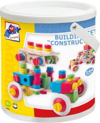 Woodyland Építőkészlet Woodyland Construktor 90895 fa építőkocka 144 db-os (WD90895)