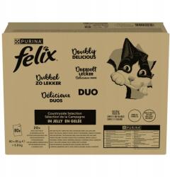 FELIX Countryside Selection 80x85g Nedves macskaeledel zselében