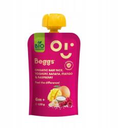 Beggs Bio Gyermek rizs joghurttal, banánnal, mangóval és málnával (120 g) - allegro