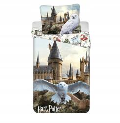 Jerry Fabrics Ágyneműhuzat 140x200 Harry Potter Hedwig színes párnahuzat 70x90 (8592753040690)