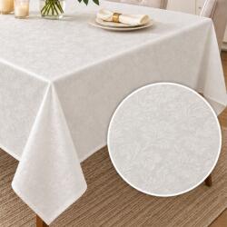 Pucioasa Fata de masa satinata jacquard crem 150x150 cm, elegant floral Fata de masa