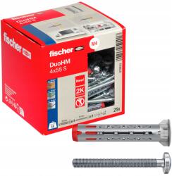 Fischer Fisher DuoHM M4 dübel 8mm x 55mm Tx lencsefejű csavarral (572923)