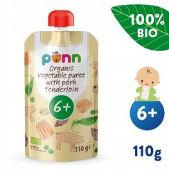 Salvest Põnn Bio Sertés szűzpecsenye zöldségpürével (110 g) (4740073073841)