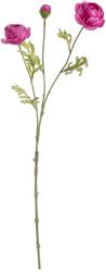 Bizzotto Ranunculus artificial 3 flori roz intens 60 cm (2353)