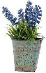 Clayre & Eef Lavanda artificiala in ghiveci de metal 8 cm x 9 cm (3698)
