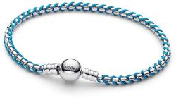Pandora karkötő Kék zsinóros lánccal 593816C01 20cm (593816C01-20)