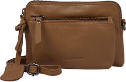 Burkely Selma kis női bőr crossbody táska - konyakbarna