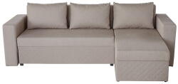 Bedora Coltar Extensibil Bedora Amadeo Bej 247x148x78 cm, lada de depozitare, reversibil