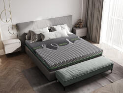 Green Future Saltea Bedora Cloud Activ 160x200 cm, 7 zone, latex, medie/tare, 23 cm, husa cu cristale minerale (5945878060006-) Saltea