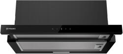 Pyramis Hota telescopica Pyramis Premium Turbo MDT Touch Control Full Black Glass, 60 cm, 573 mc h, 3 viteze, Clasa B (2023000114) Hota