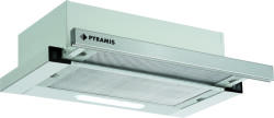 Pyramis Hota Telescopica Pyramis Ecoline Inox, 60 cm, 325 mc h, 2 motoare, 3 viteze, Clasa E (065021602) Hota