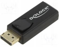 Delock Adapter; DisplayPort csatlakozó, HDMI aljzat; fekete (65573)