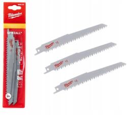 Milwaukee Fűrészlap fához és műanyaghoz 150 mm 6 Tpi (3 db) 48001075 (48001075)