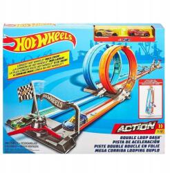 Mattel Versenypálya 2 Az 1BEN Dupla Hurok Szett 4 Méter 2 Autó GFH85 (GFH85)