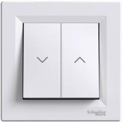 Schneider Electric Asfora Redőnykapcsoló kerettel Dupla csatlakozó Fehér Schneider (EPH1300521)