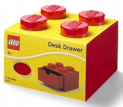 LEGO® Desk Drawer 4 asztali tároló doboz, piros
