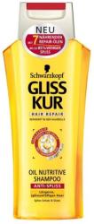 Schwarzkopf Gliss Kur Oil Nutritive Tápláló olaj hajregeneráló sampon 250 ml